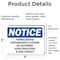 Signmission Formaldehyde Contaminated Clothing Or Equipment, 5 in W x Rectangle, Vinyl Decal OS-2PACK-NS-D-35-L-12896 - alternate 3